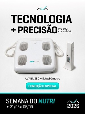 Kit Balan�a Bioimped�ncia AVA-Bio 380 + Estadi�metro Digital Port�til Ultrass�nico Laser Avanutri