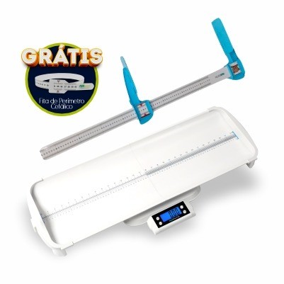 Kit Balan�a Pedi�trica + Infant�metro + Fita de cabe�a