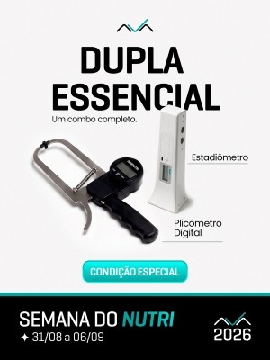 Plic�metro/Adip�metro Cient�fico Digital + Estadi�metro Digital Port�til Ultrass�nico Laser